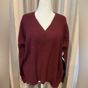 KAREN KANE XL oversized v-neck sweater